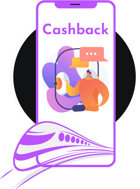 Casback On Online Tain Booking